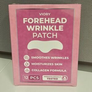New Forehead Wrinkle Patch Smoothes Moisturizes Collagen Formula 12 Count Viory